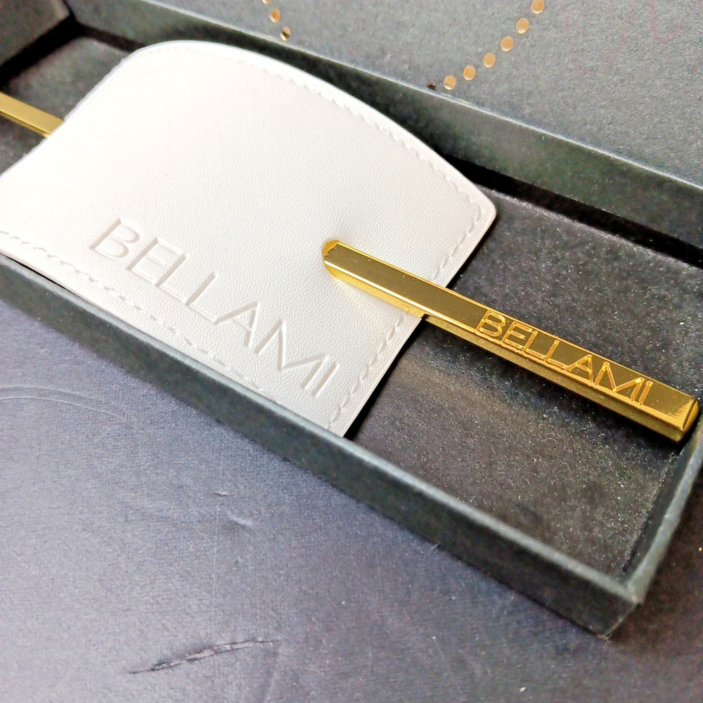 Bellami Hair Pin Hairpin Bobby Pin Gold Color With Case